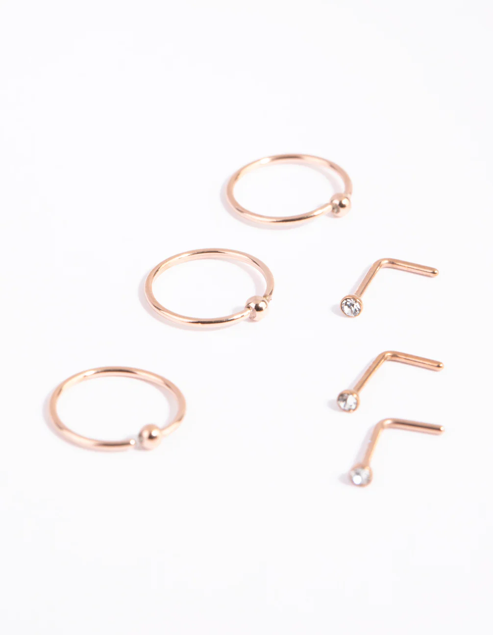 Fine Gold Nose Ring 6-Pack - Image 3