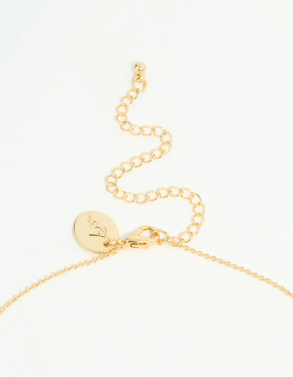 Gold Plated Cubic Zirconia Mini Pear Cluster Necklace - Image 5