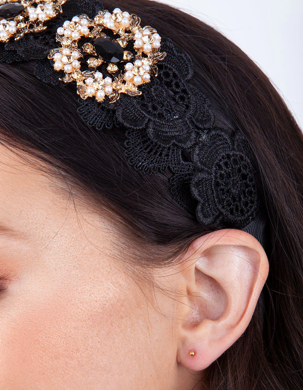 Gold Plated Sterling Silver Diamante Line Star Earrings Trio - Image 4