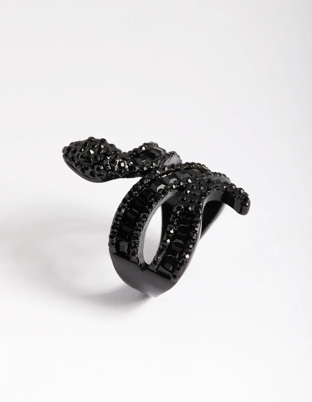 Black Baguette Snake Ring - Image 3