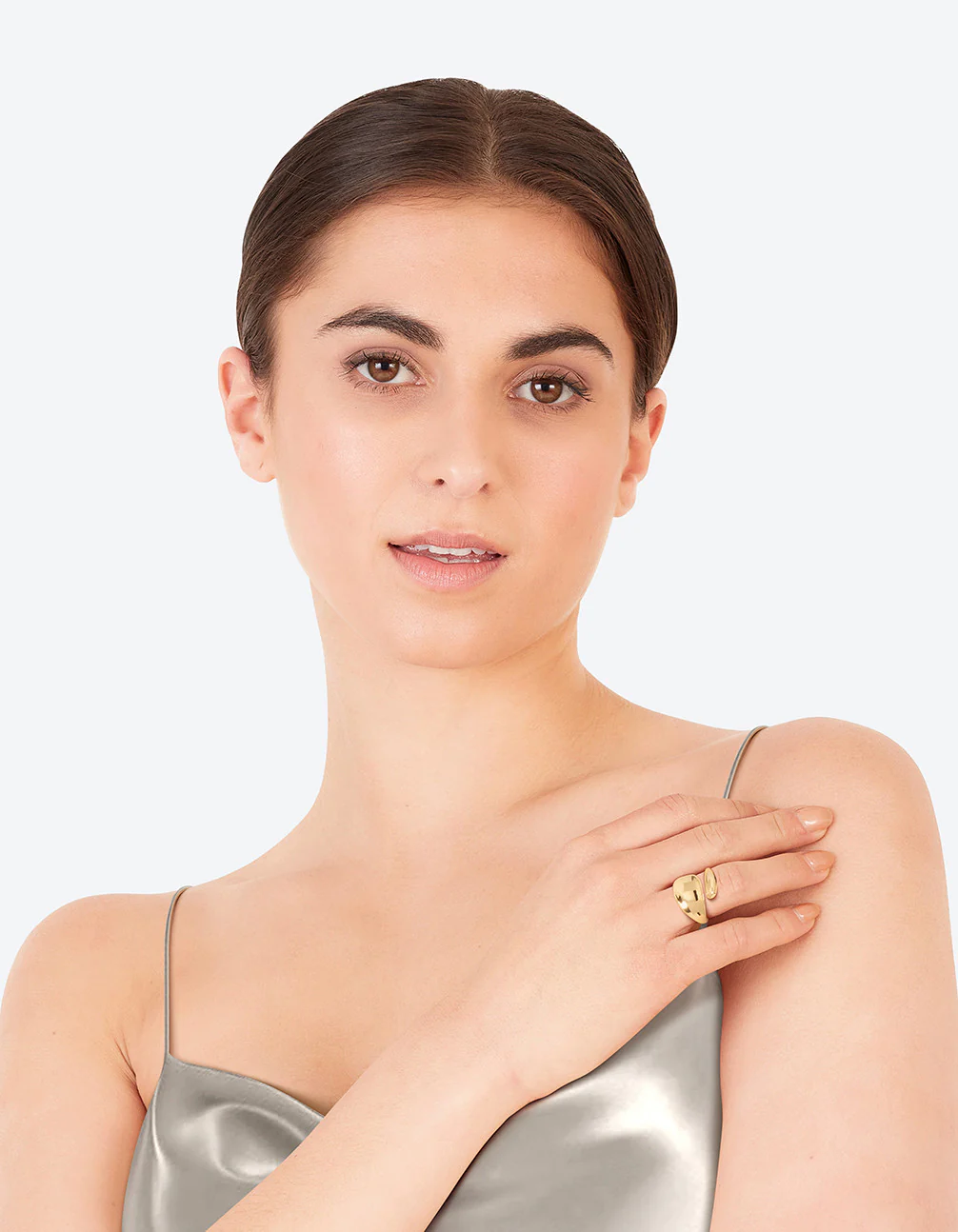 Gold Plated Bold Wrapped Ring - Image 3