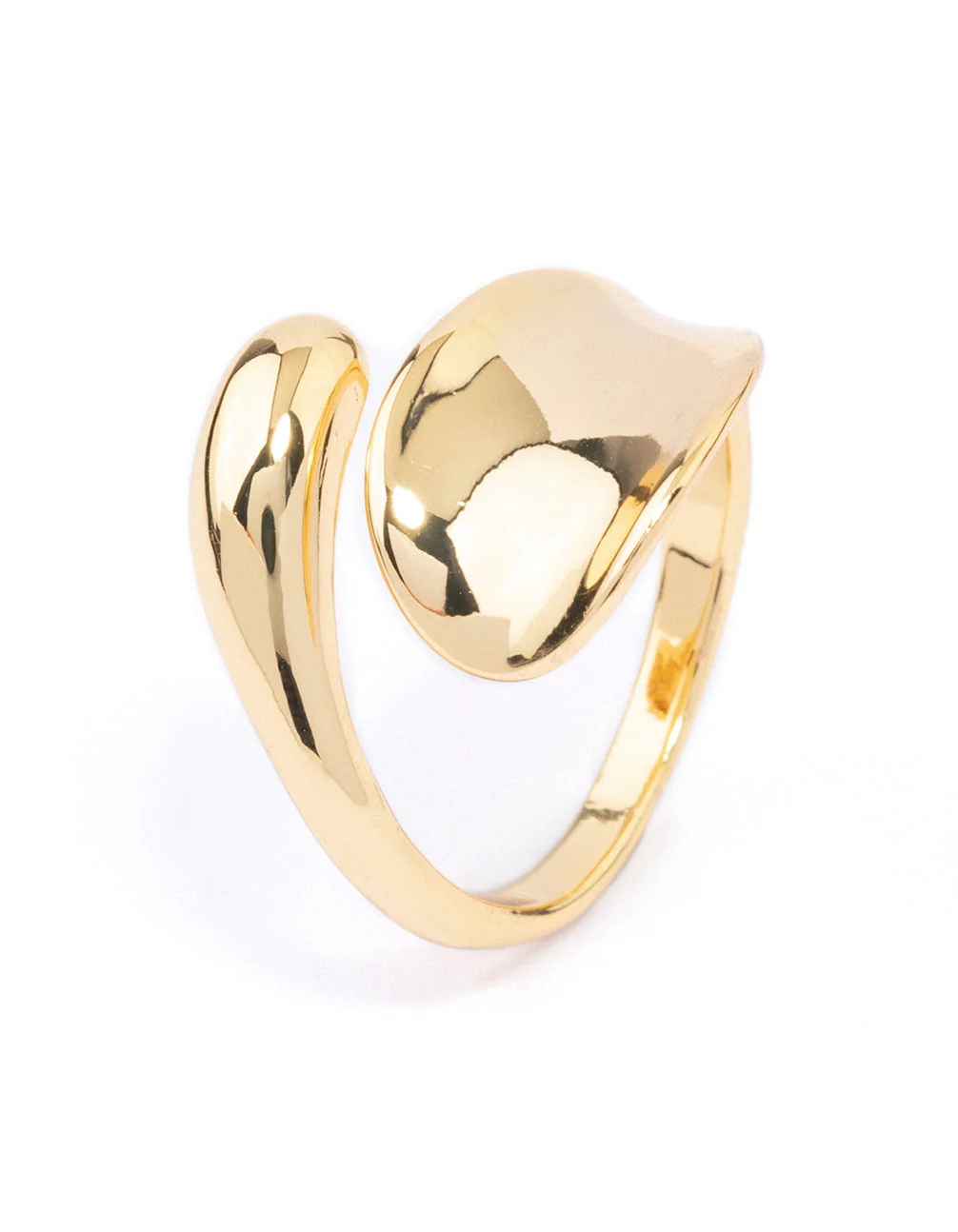Gold Plated Bold Wrapped Ring - Image 4