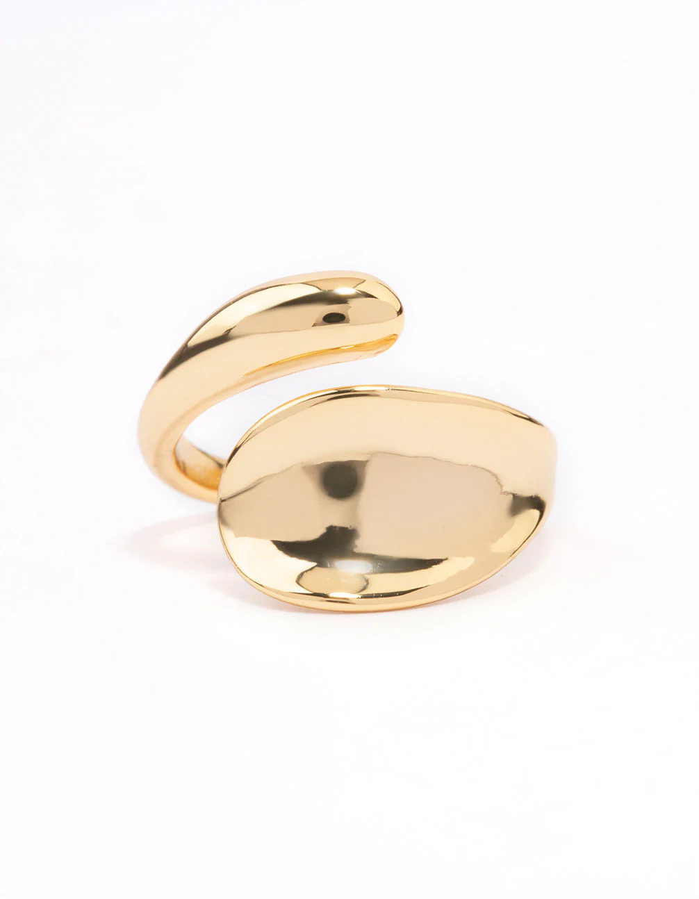 Gold Plated Bold Wrapped Ring - Image 5