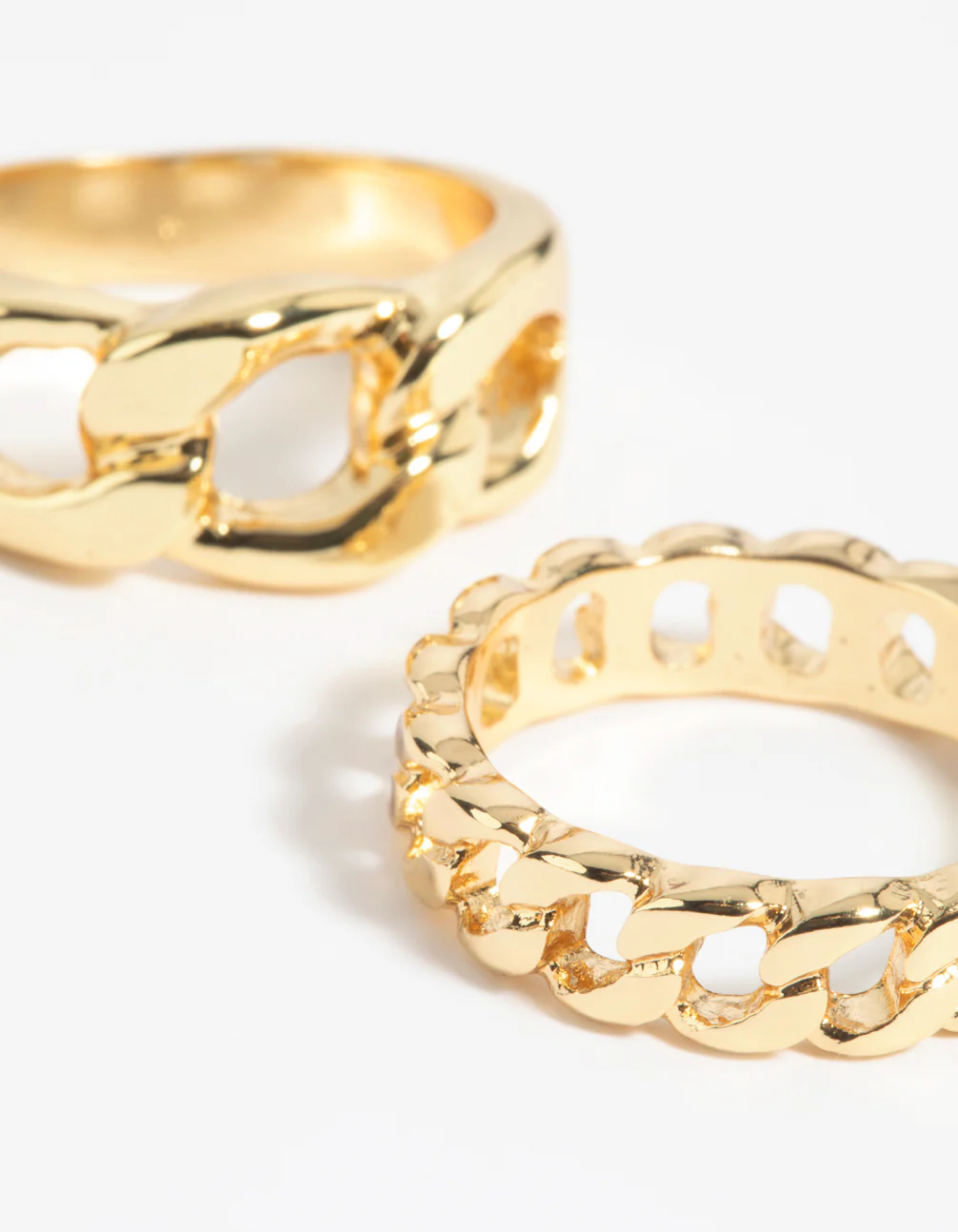 Gold Chain Ring Stack Pack - Image 3