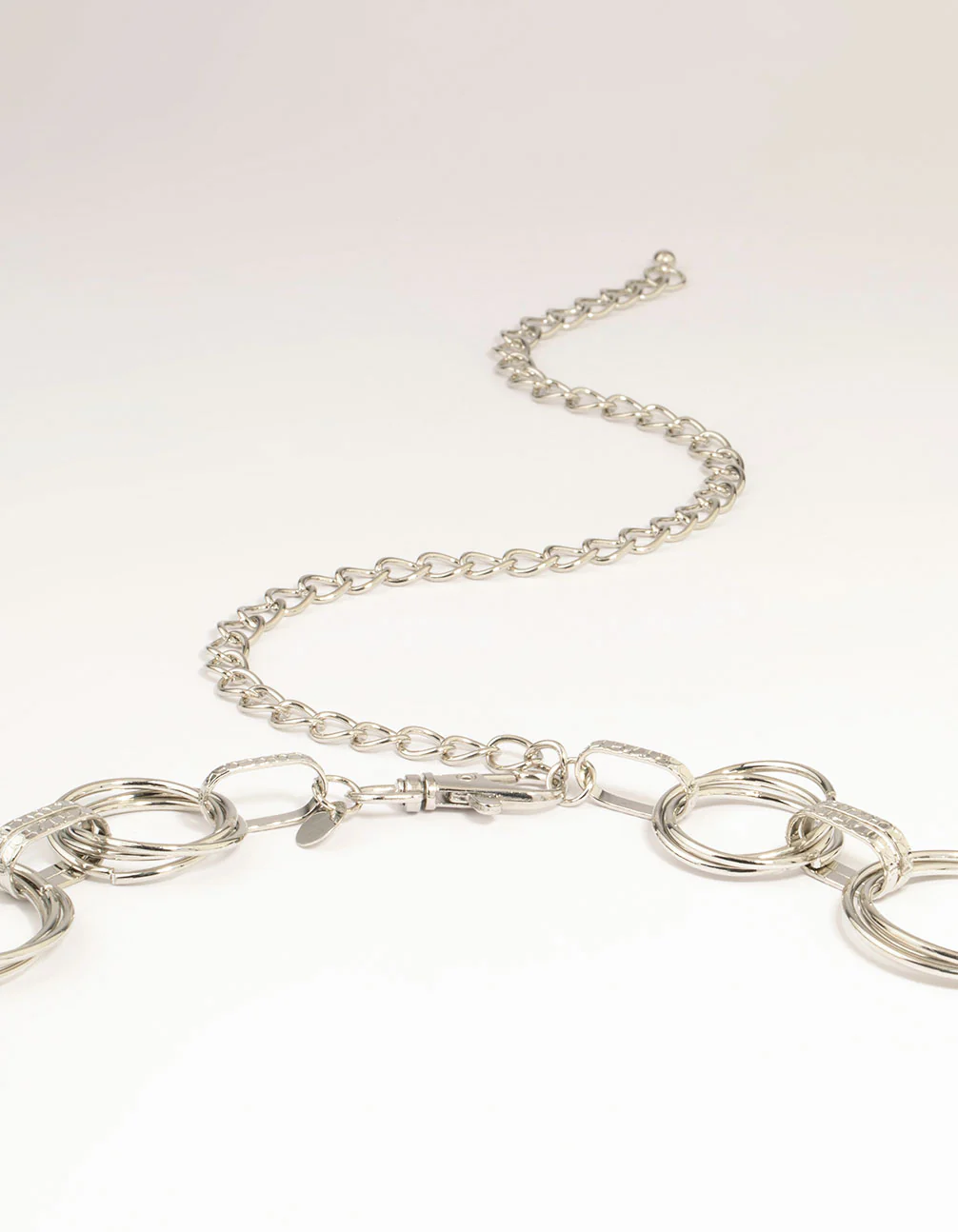 Silver Mixed Circle Link Belt - Image 3