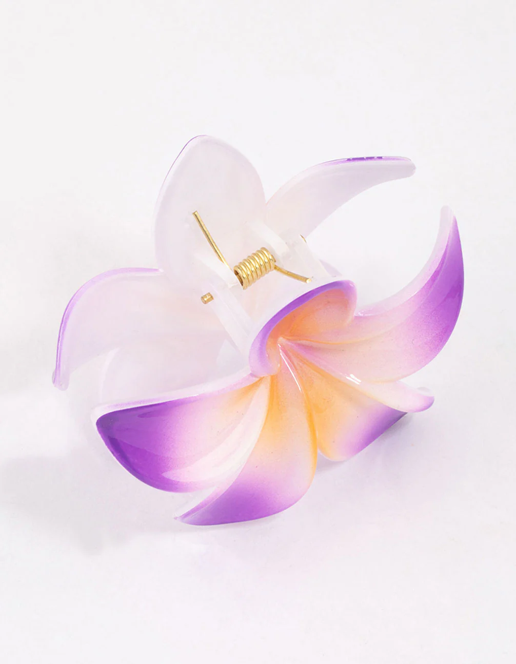 Lilac Frangipani Hair Claw Clip - Image 3