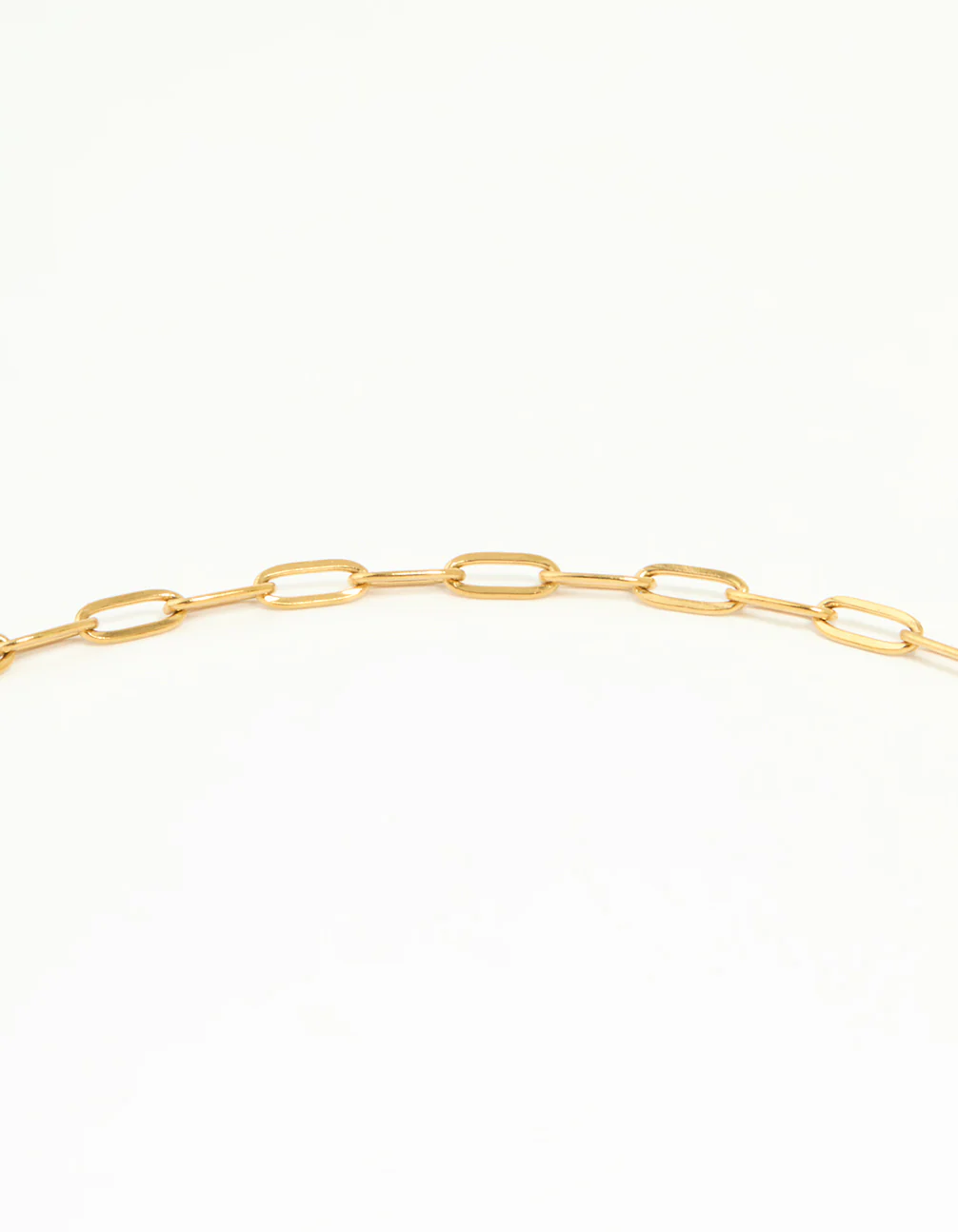 Waterproof Gold Plated Stainless Steel Cubic Zirconia T & O Necklace - Image 3